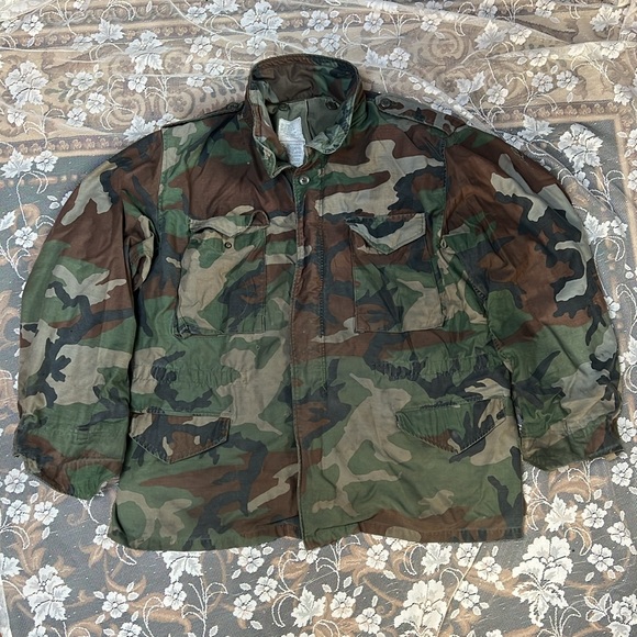 Military ECWCS Cold Weather ParkaWoodland CamouflageX LARGE REGULAR